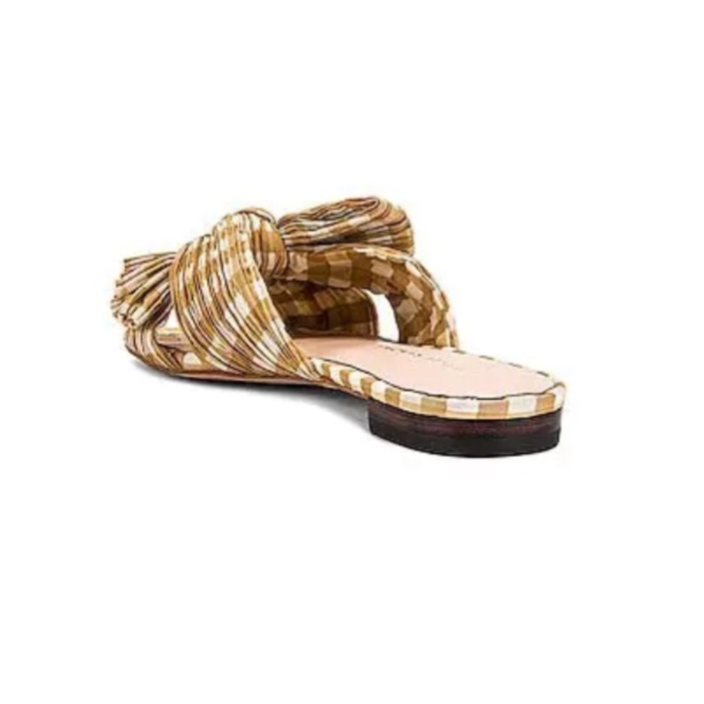 Loeffler Randall Daphne Mules - Mustard Checked - Picture 3 of 9